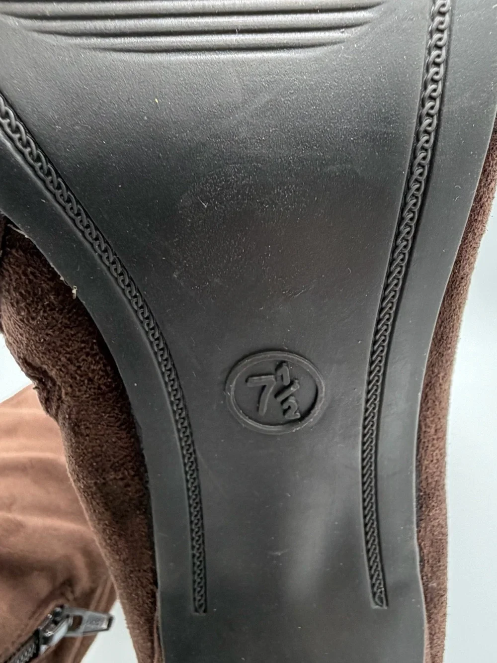Women's Over-the-Knee Suede Boots in Dark Brown